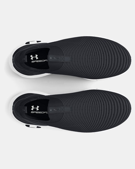 Unisex UA HOVR™ Phantom 2 IntelliKnit Slip Running Shoes, Black, pdpMainDesktop image number 2